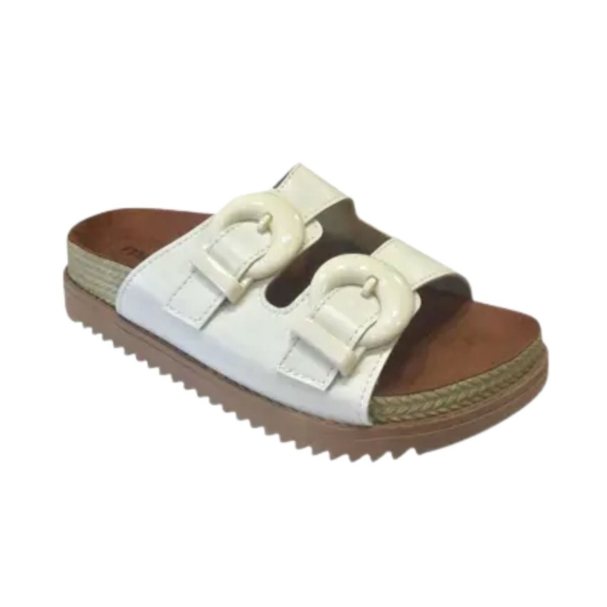 Tamanco Feminino Em Napa Papete Moleca Off White Branco 2