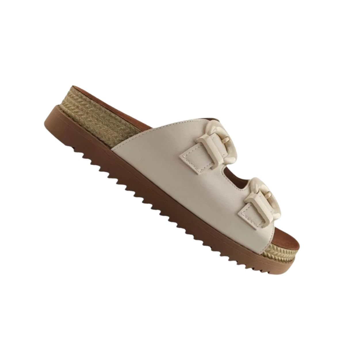 Tamanco Feminino Em Napa Papete Moleca Off White Branco 7