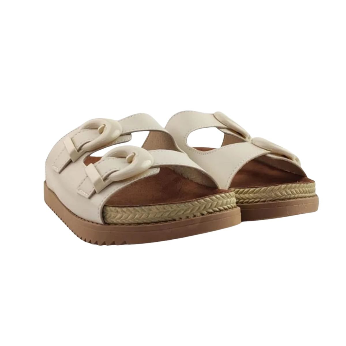 Tamanco Feminino Em Napa Papete Moleca Off White Branco 3