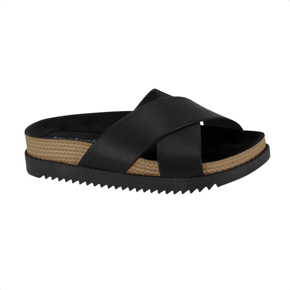 Tamanco Feminino Slide Papete Moleca Preto