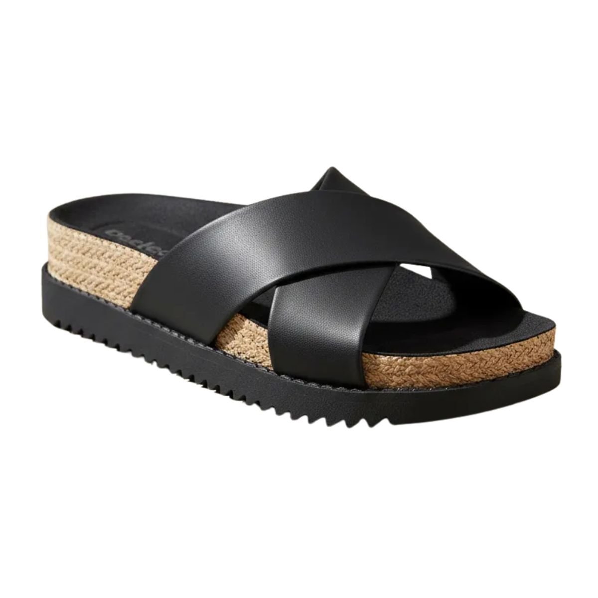 Tamanco Feminino Slide Papete Moleca Preto Preto 2