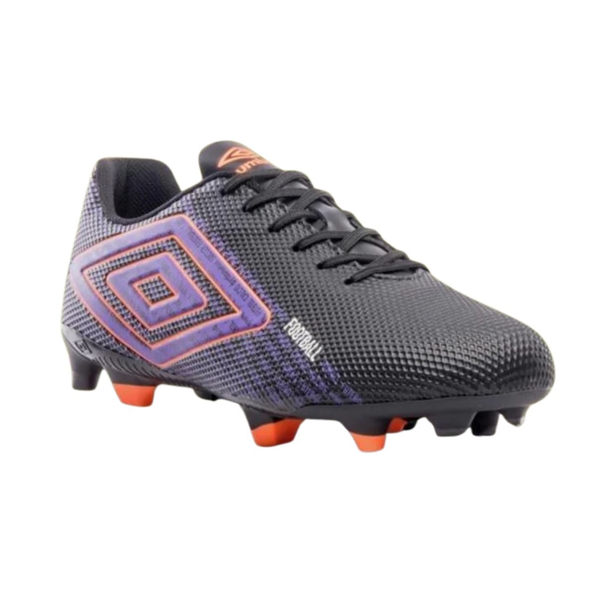 Chuteira Campo Masculina Umbro Football Preta E Roxo Preto 2