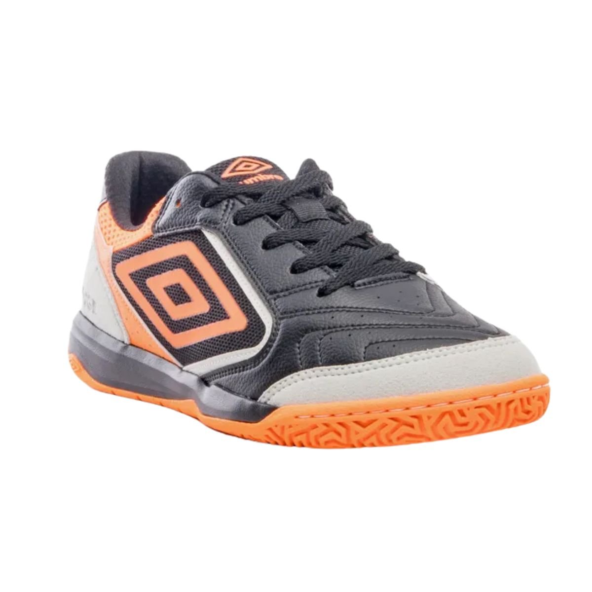 Chuteira Indoor Masculina Umbro Pro Challenge Uptake Preta E Laranja Preto/Laranja 2