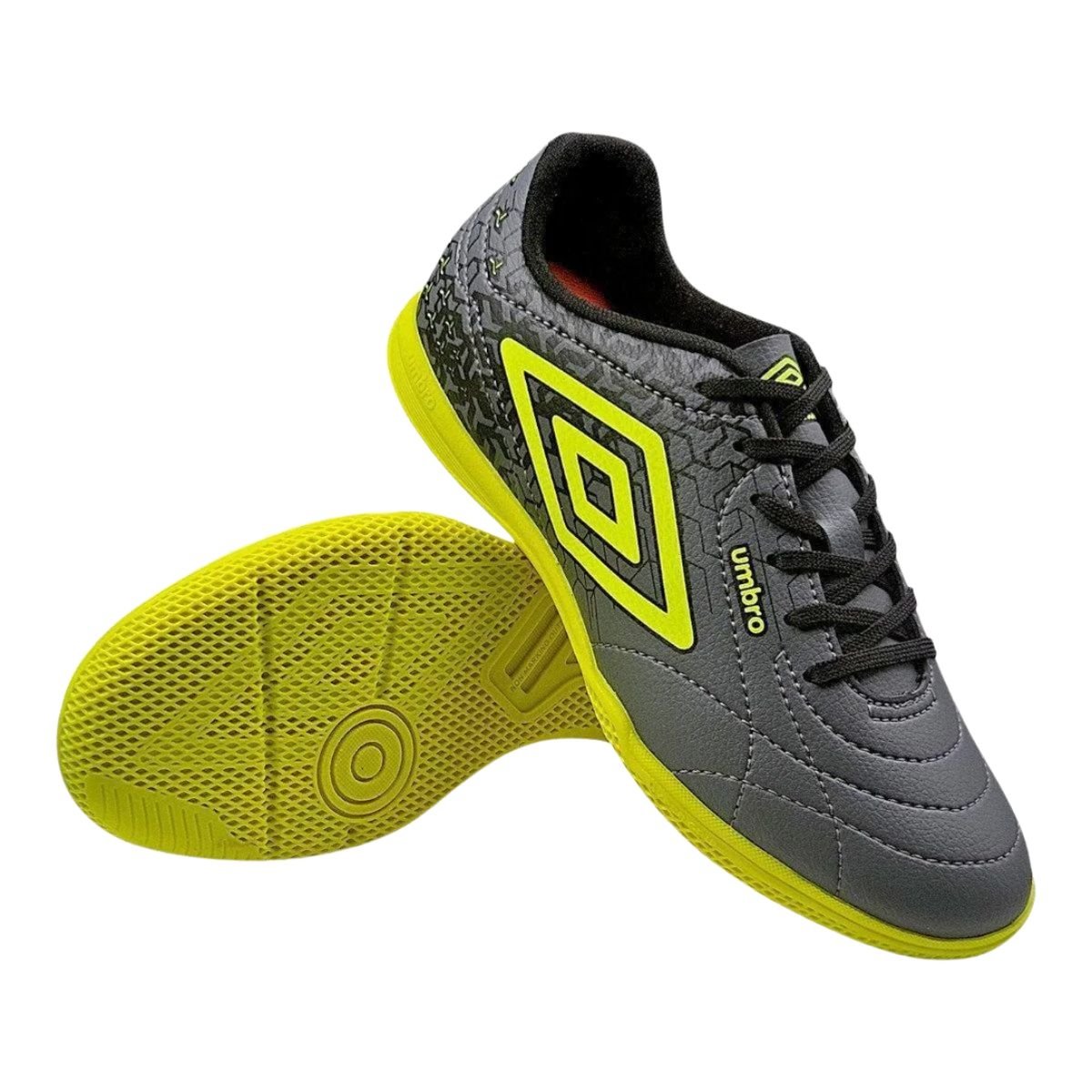 Chuteira Indoor Masculina Umbro Class Neo Cinza Cinza 5