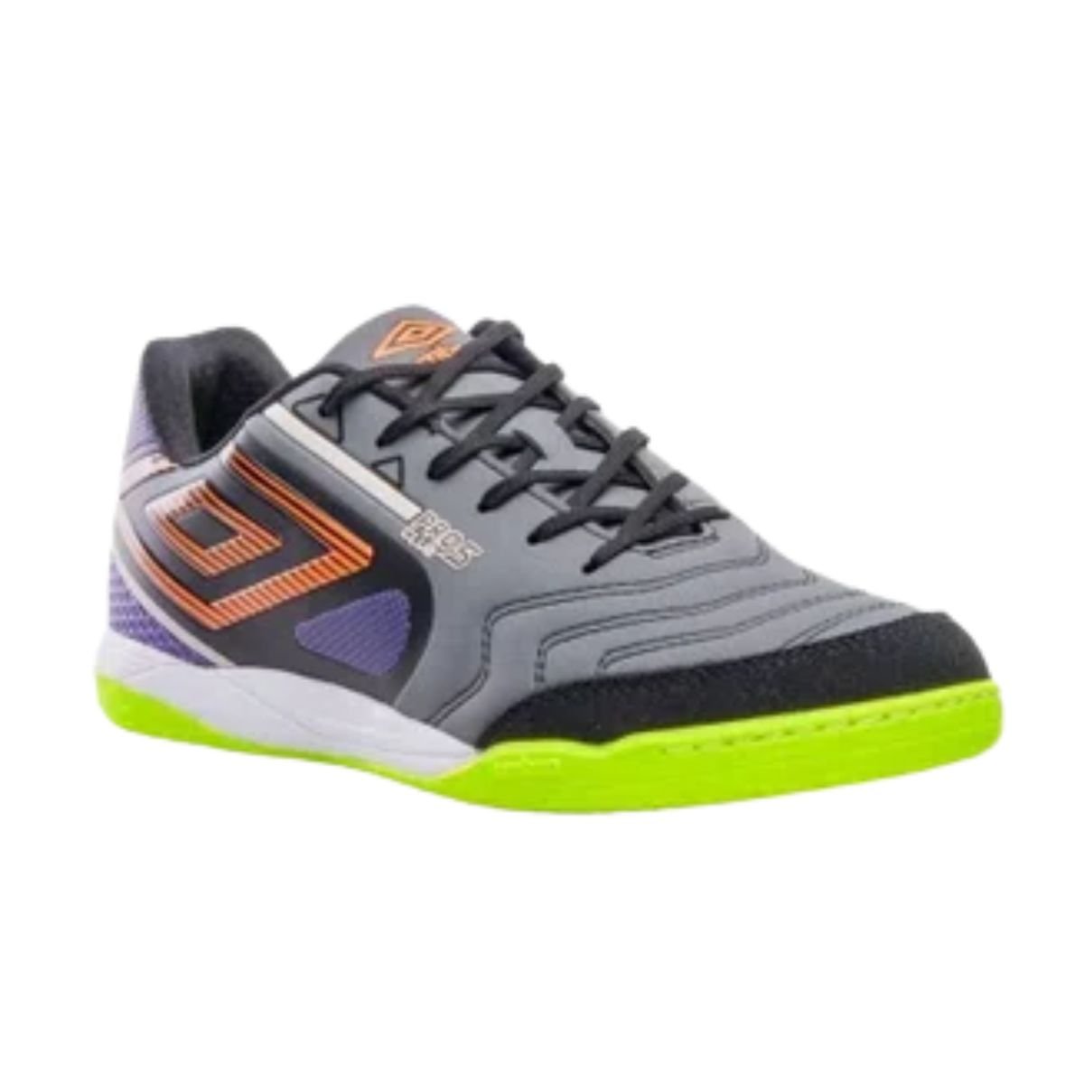 Chuteira Indoor Masculina Umbro Pro 5 Bump Club Cinza E Roxa Cinza 2