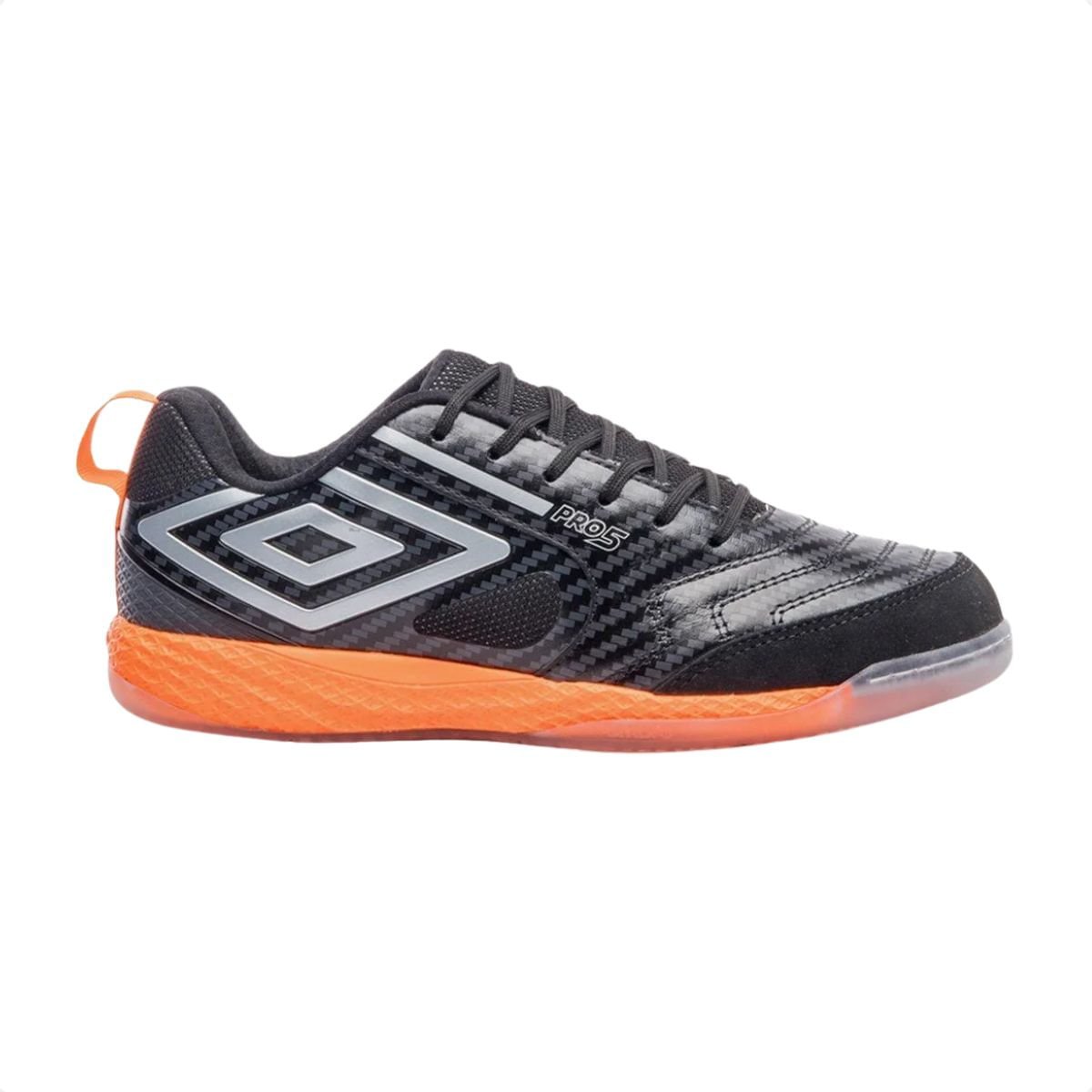 Chuteira Indoor Masculina Umbro Pro 5 Bump Preta Preto 1