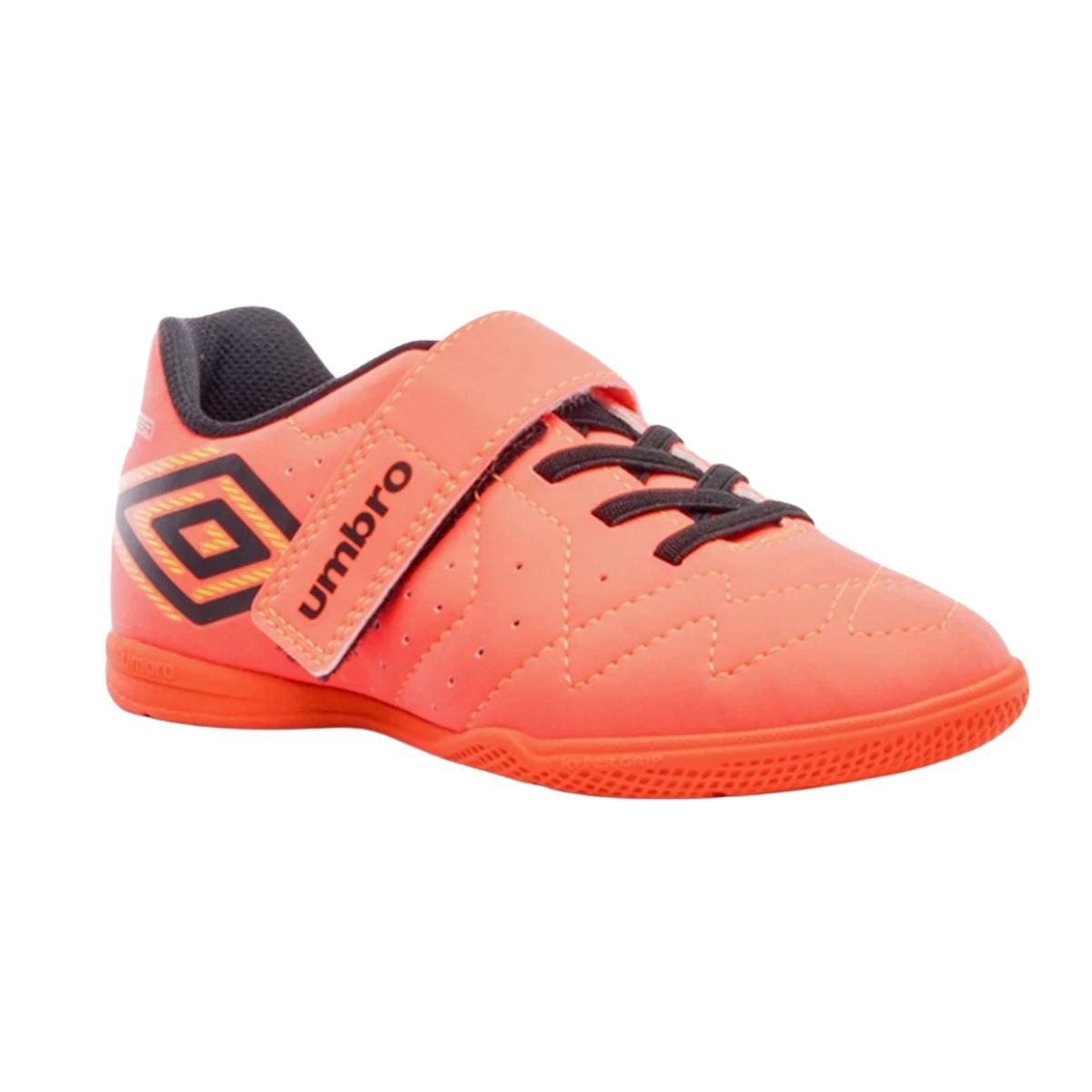 Chuteira Indoor Infantil Umbro Neo Striker Coral Laranja 2