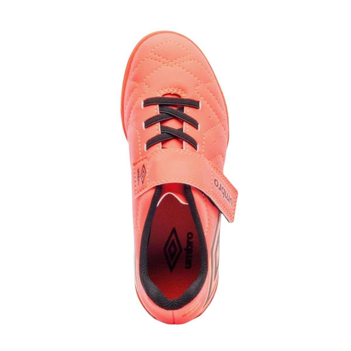 Chuteira Indoor Infantil Umbro Neo Striker Coral Laranja 3
