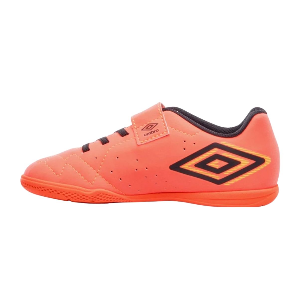 Chuteira Indoor Infantil Umbro Neo Striker Coral Laranja 5