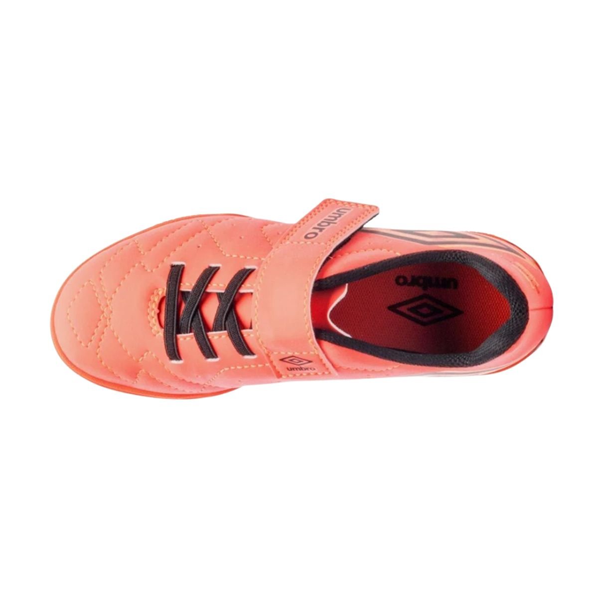 Chuteira Indoor Infantil Umbro Neo Striker Coral Laranja 6