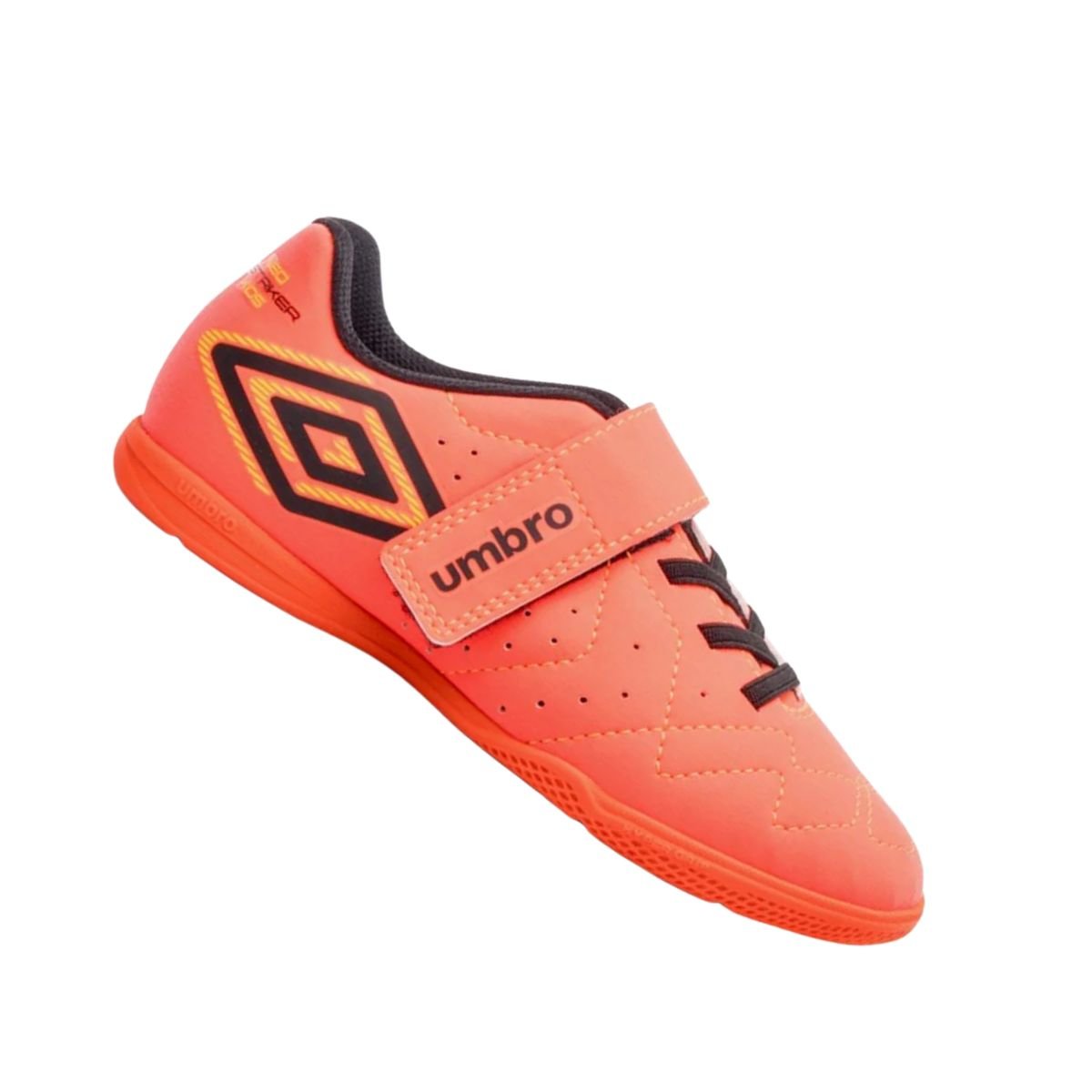 Chuteira Indoor Infantil Umbro Neo Striker Coral Laranja 7