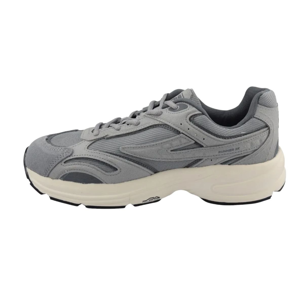 Tênis Casual Masculino Fila Runner 2k Cinza Cinza 4