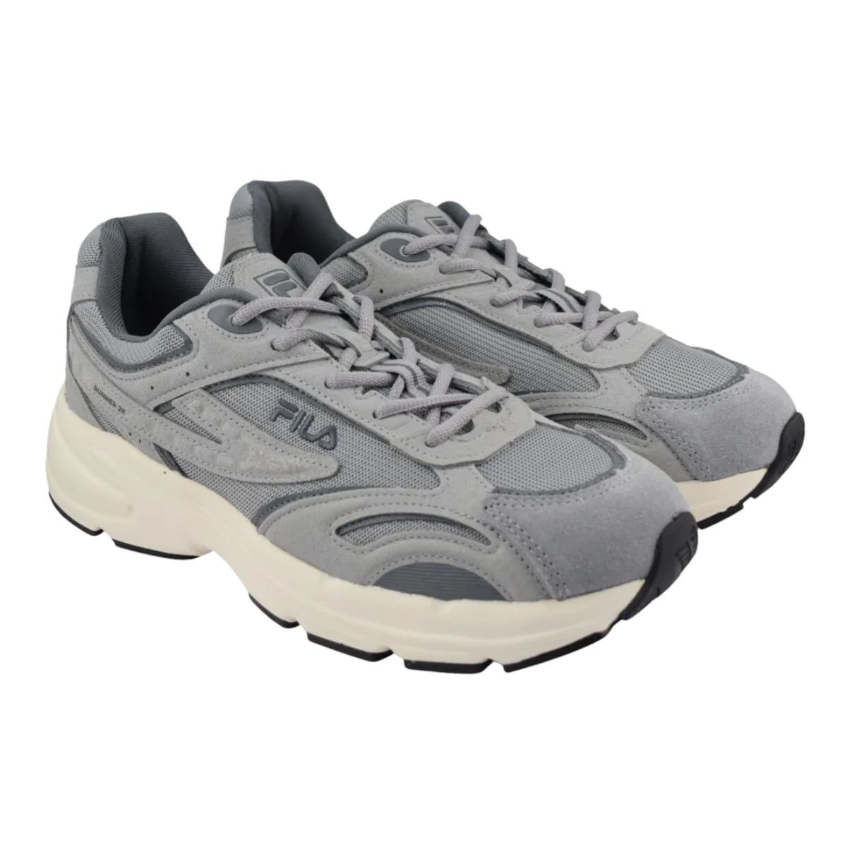 Tênis Casual Masculino Fila Runner 2k Cinza Cinza 3