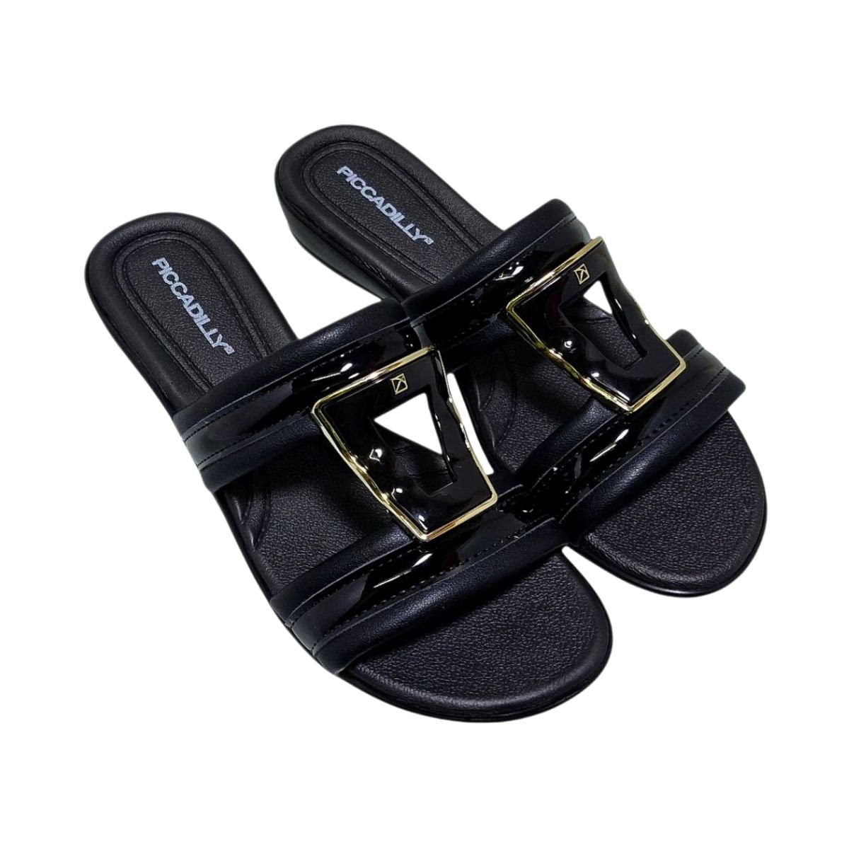 Chinelo Feminino Slide Piccadilly Preto Preto 2