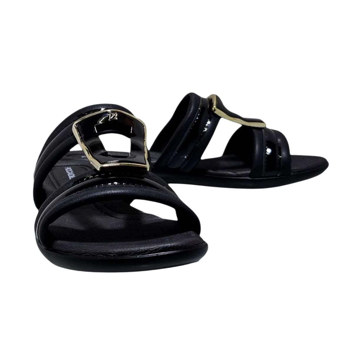 Chinelo Feminino Slide Piccadilly Preto Preto 3