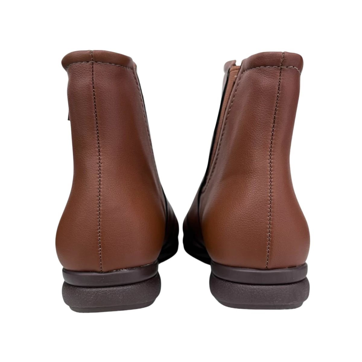 Bota Feminina Rasteira Cano Baixo Piccadilly Marrom Marrom 6