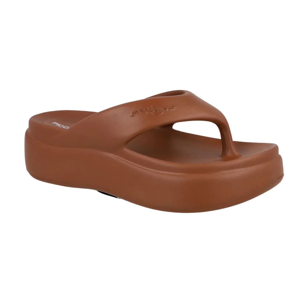 Tamanco Feminino Anabela Piccadilly Marshmallow Marrom Marrom 2