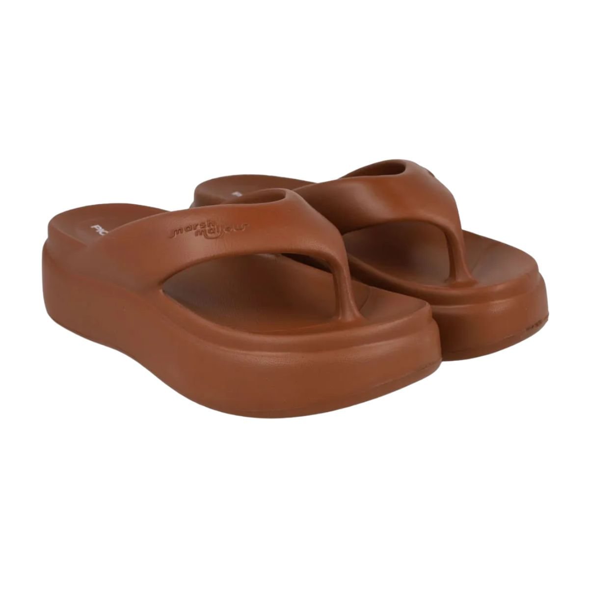 Tamanco Feminino Anabela Piccadilly Marshmallow Marrom Marrom 3
