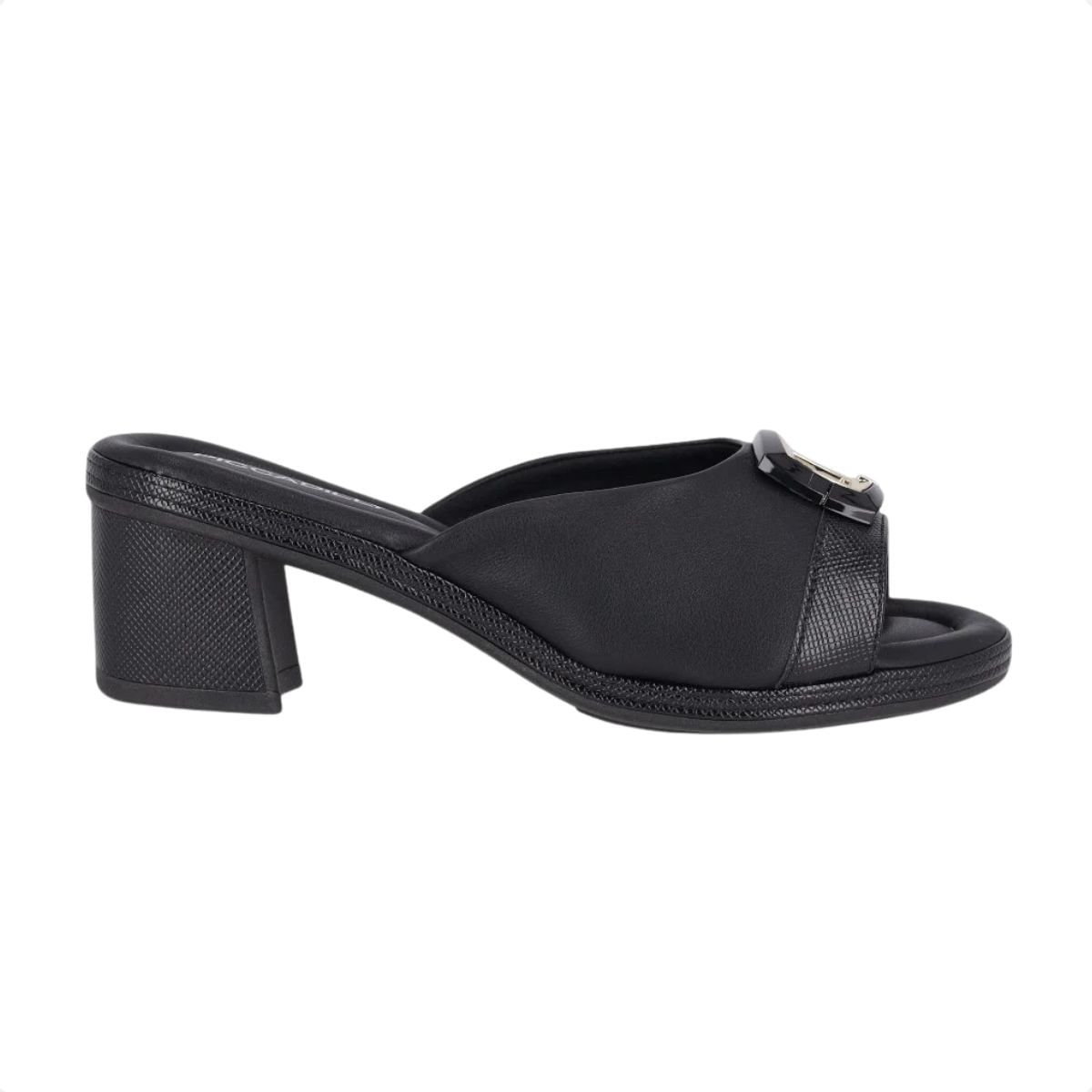 Tamanco Feminino Salto Médio Grosso Piccadilly Preto