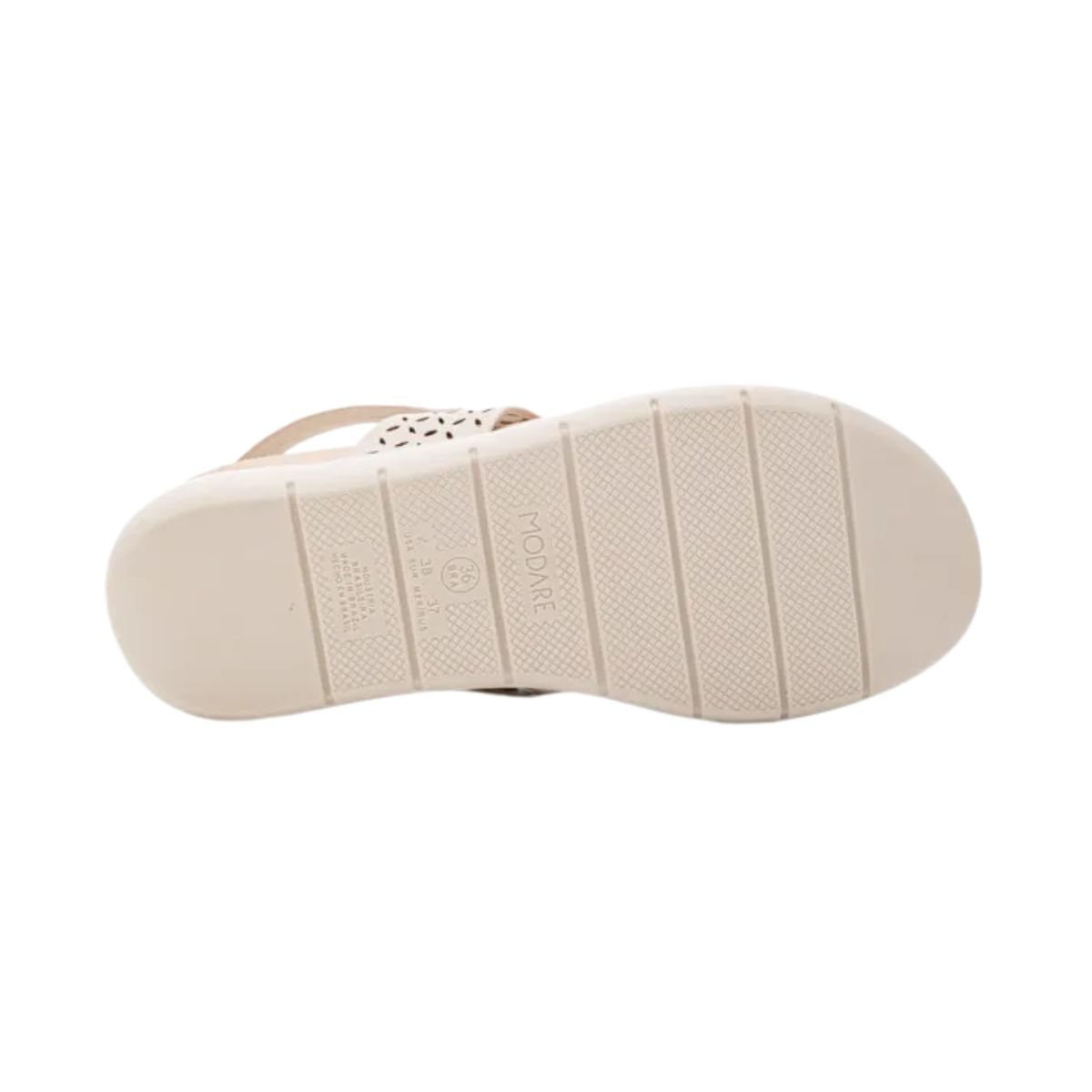 Sandália Feminina Anabela Modare Ultraconforto Off White Branco 4