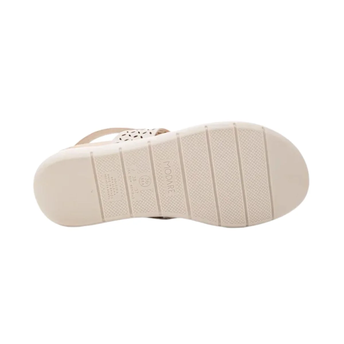 Sandália Feminina Anabela Modare Ultraconforto Off White Branco 4