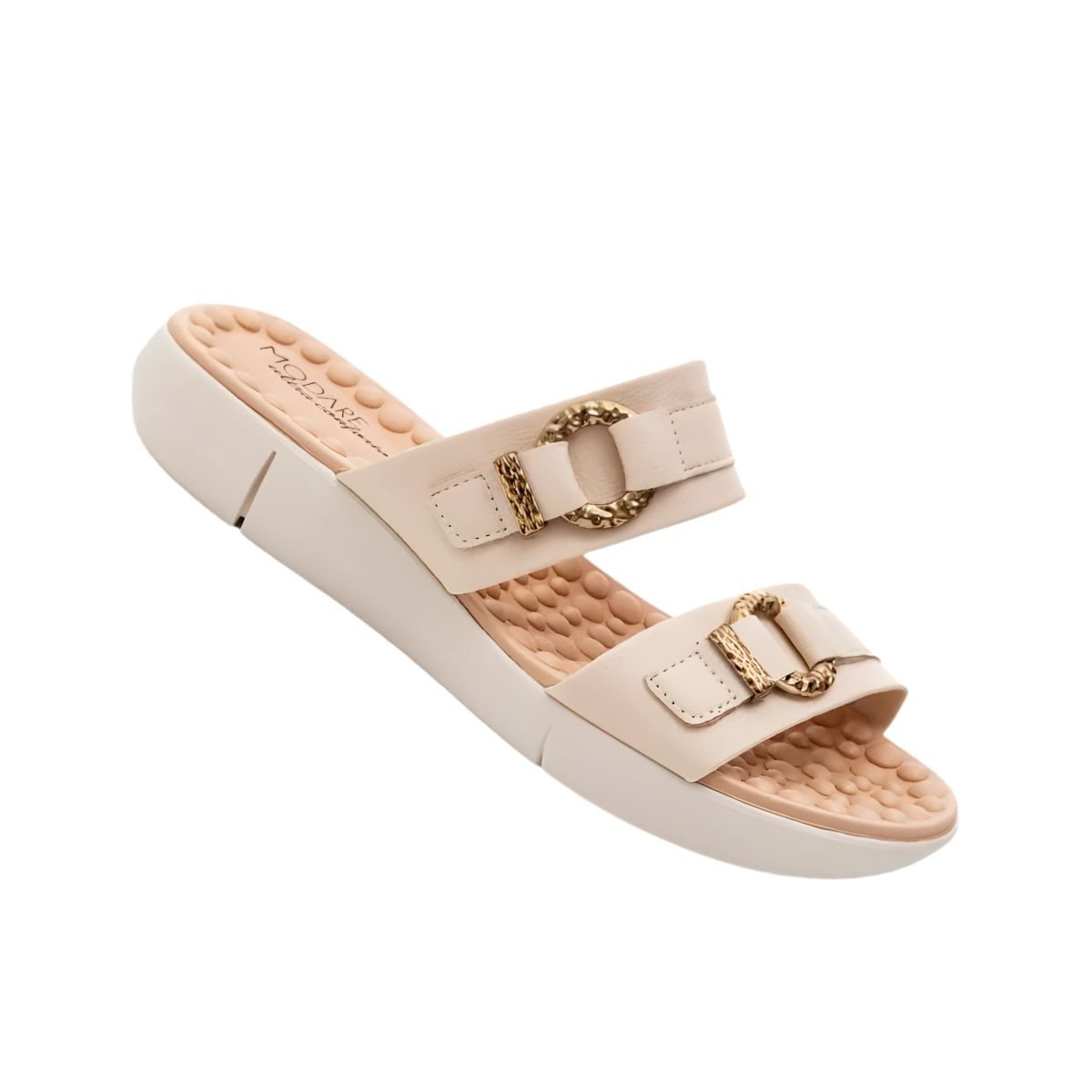 Tamanco Feminino Anabela Modare Ultraconforto Creme Bege 6
