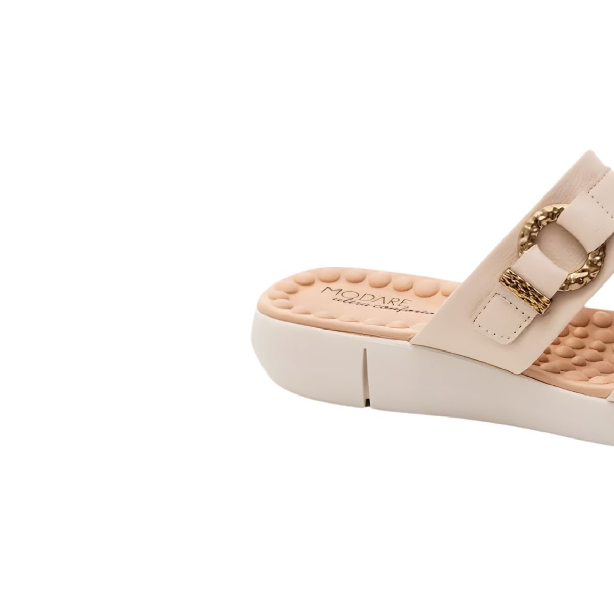 Tamanco Feminino Anabela Modare Ultraconforto Creme Bege 7