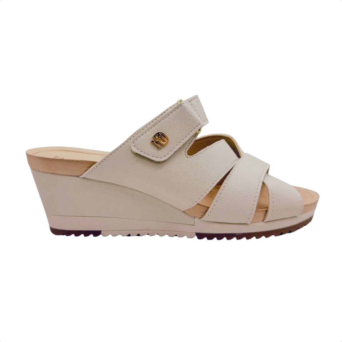 Tamanco Feminino Anabela Modare Off White