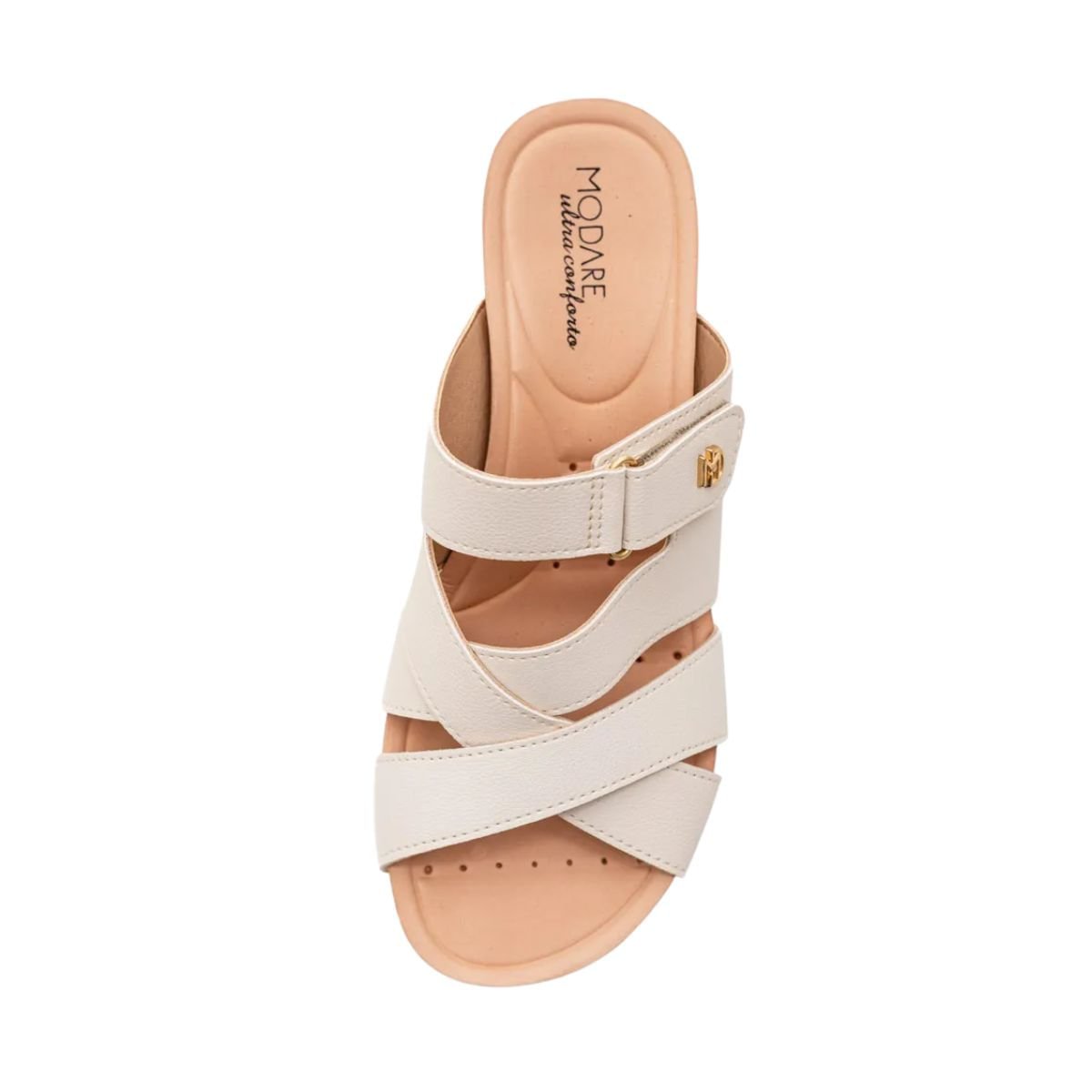 Tamanco Feminino Anabela Modare Off White Branco 3