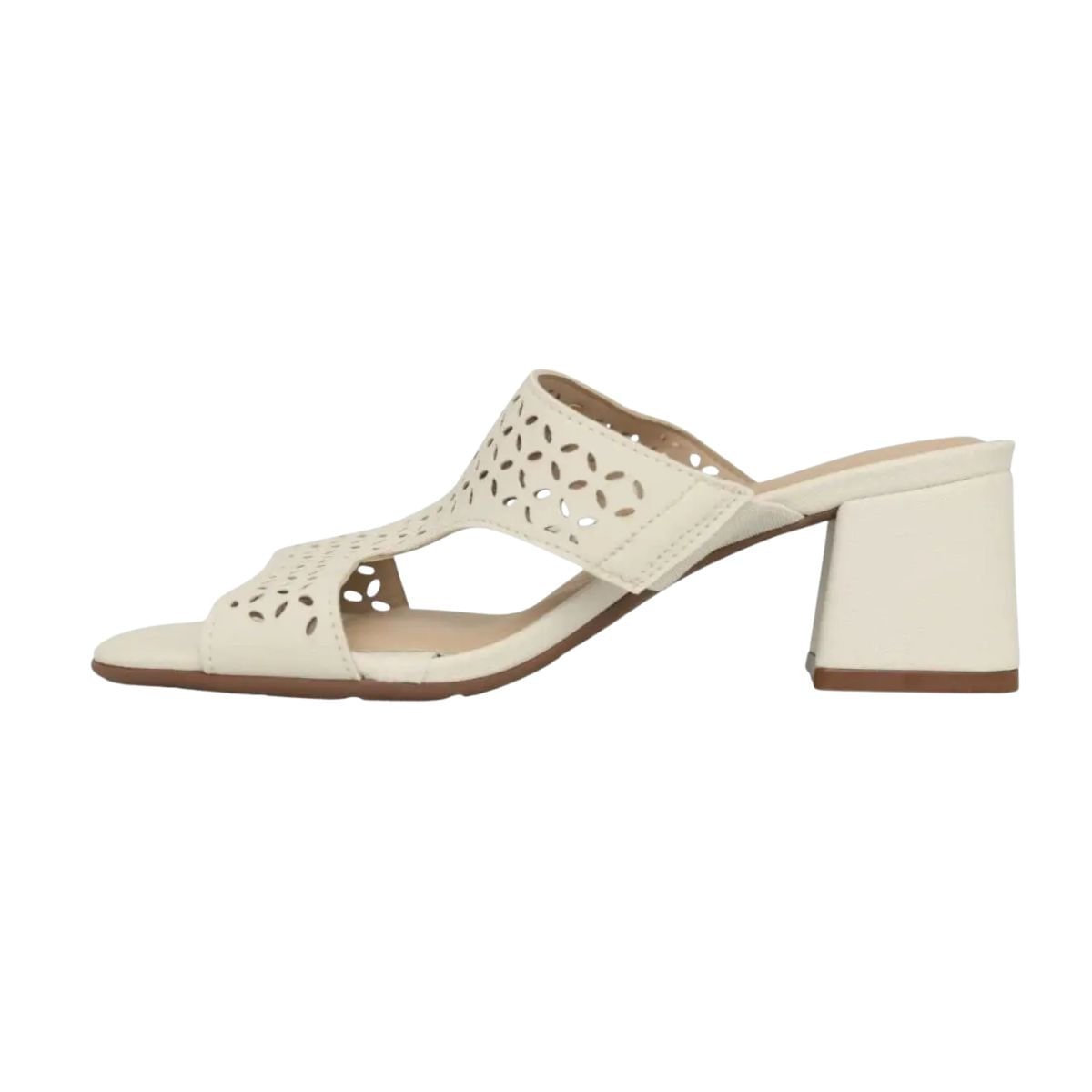 Tamanco Feminino Salto Médio Grosso Modare Off White Branco 7