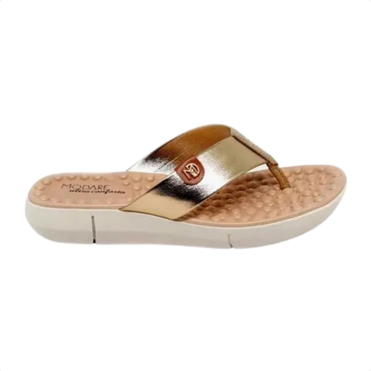Tamanco Feminino Papete Modare Dourado