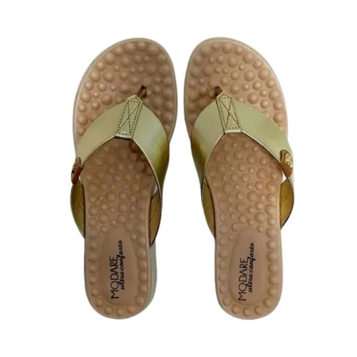 Tamanco Feminino Papete Modare Dourado Dourado 3