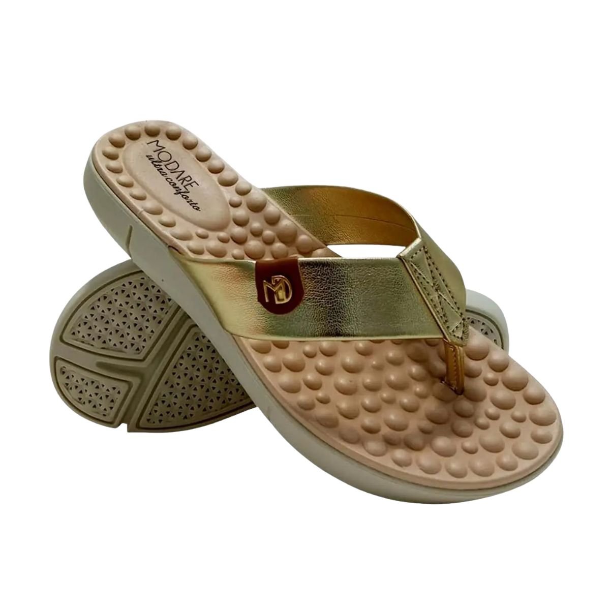 Tamanco Feminino Papete Modare Dourado Dourado 5