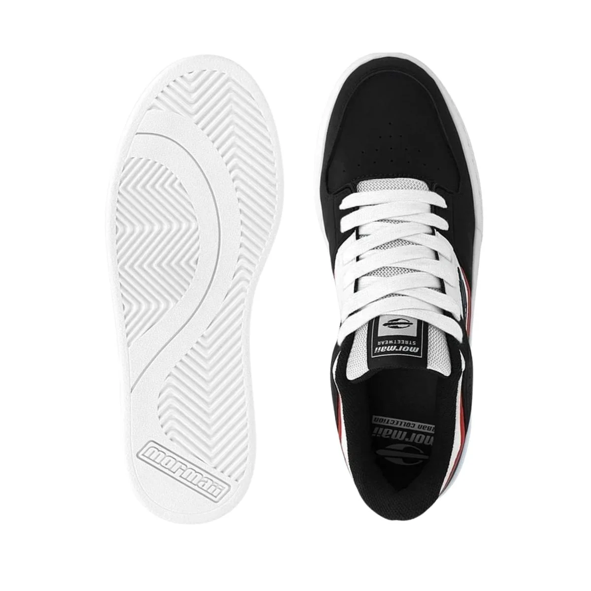 Tênis Street Masculino Mormaii Urban Joaca Preto Branco/Preto 3