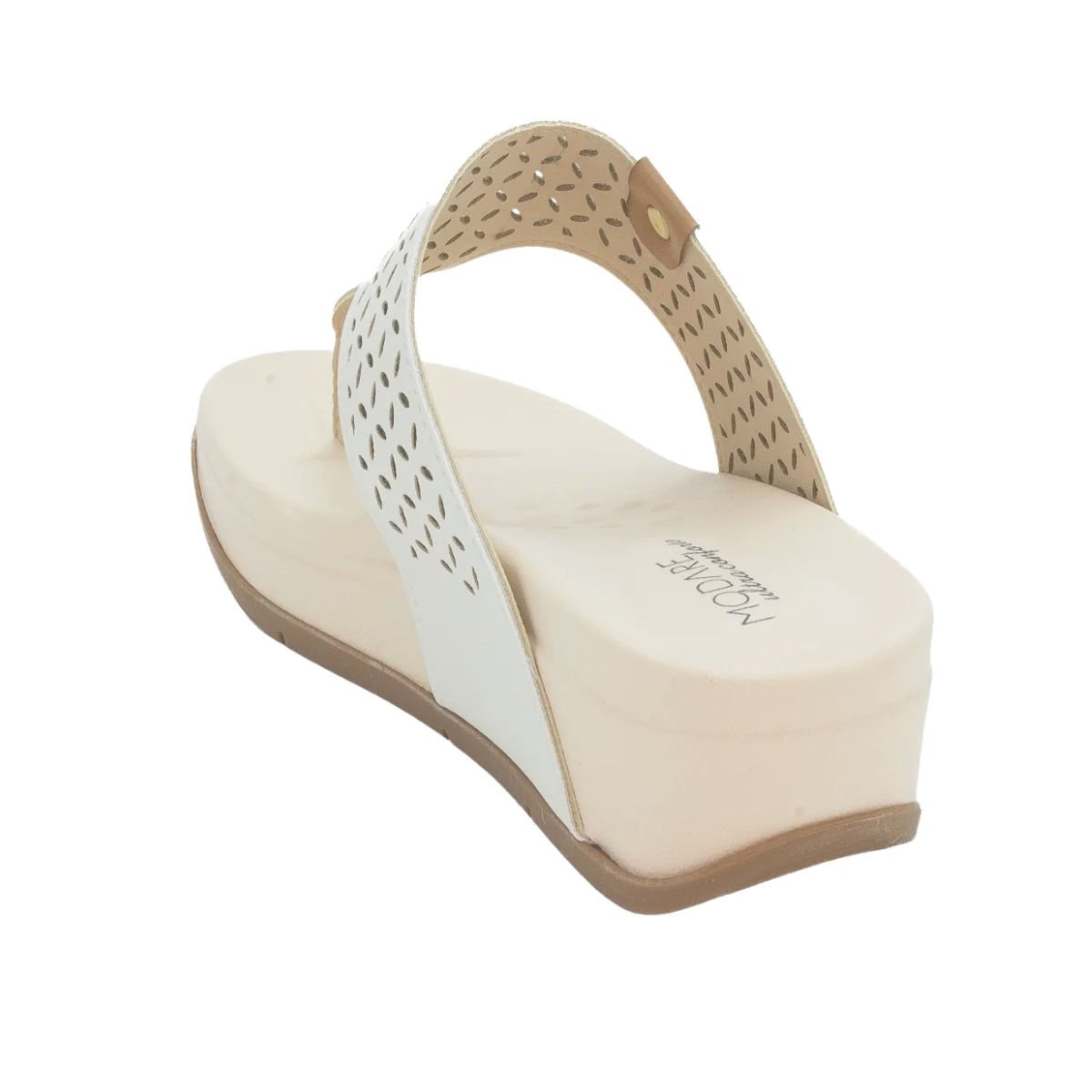 Tamanco Feminino Anabela Modare Ultraconforto Branco Branco 7