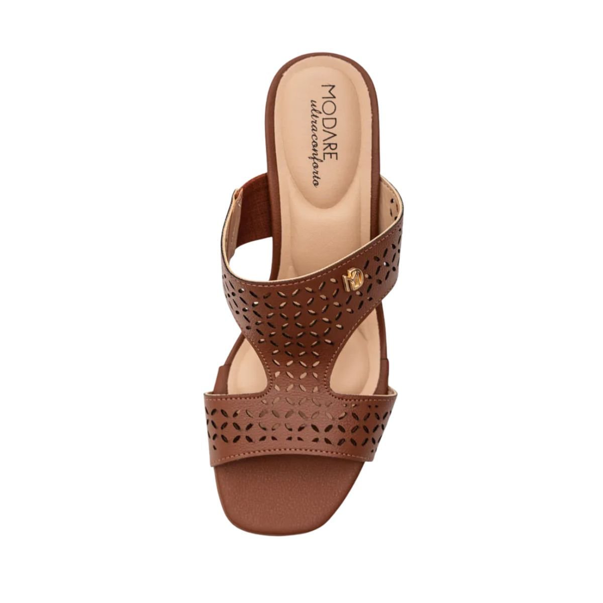 Tamanco Feminino Salto Médio Grosso Modare Marrom Marrom 3