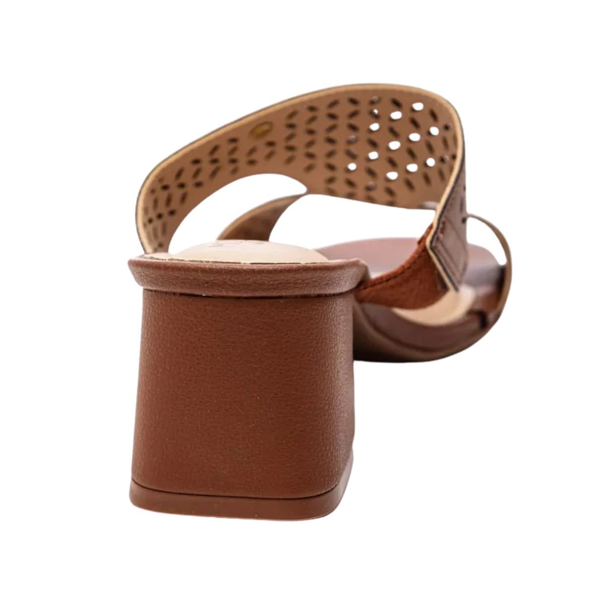 Tamanco Feminino Salto Médio Grosso Modare Marrom Marrom 6