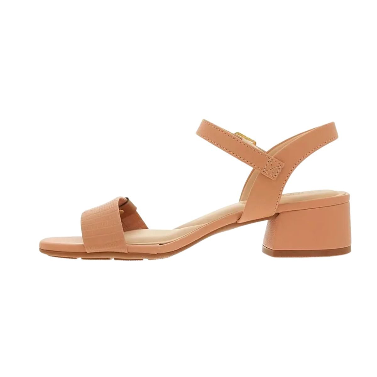 Sandália Feminina Salto Baixo Grosso Modare Nude Nude/Camel 4