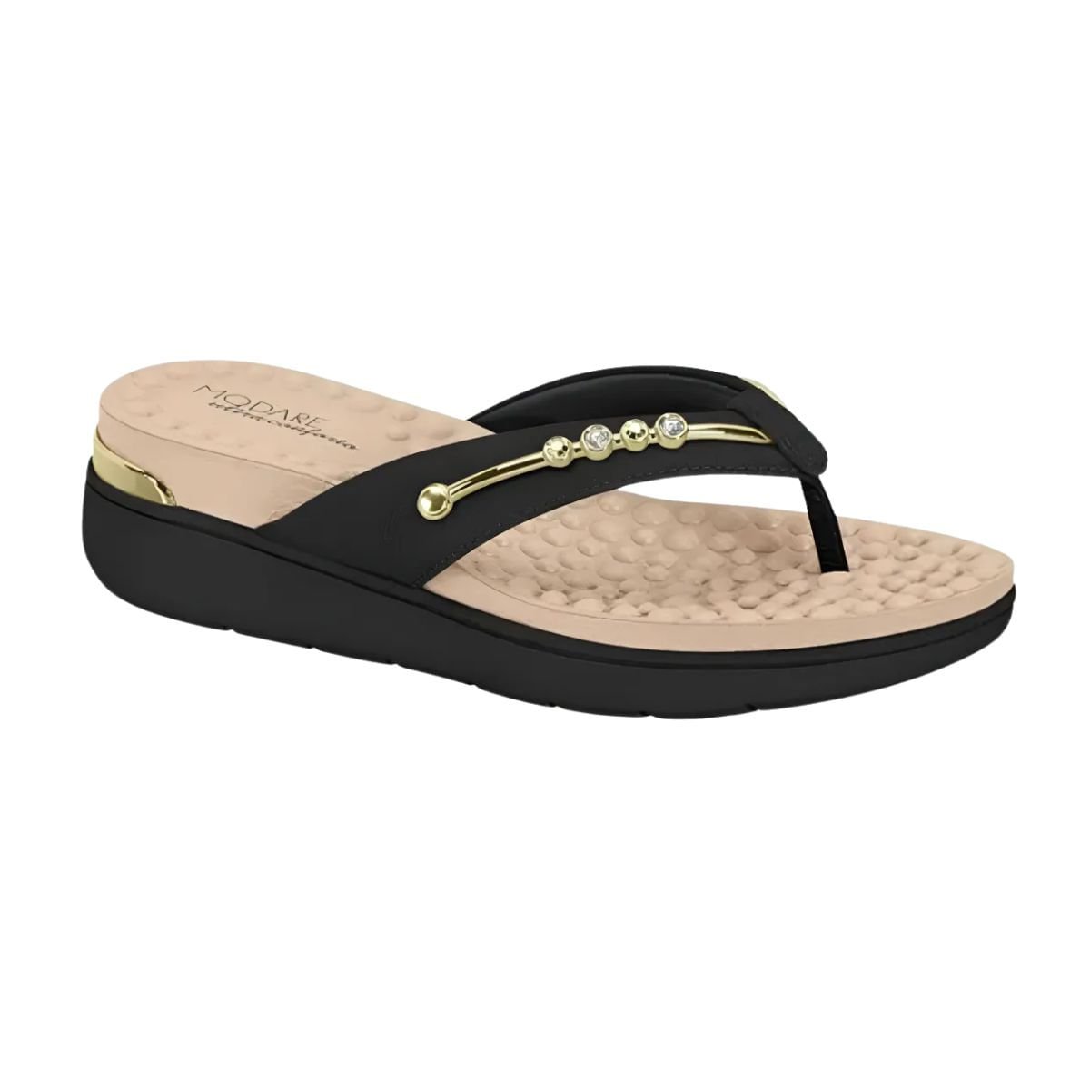 Tamanco Feminino Anabela Modare Preto Preto 2