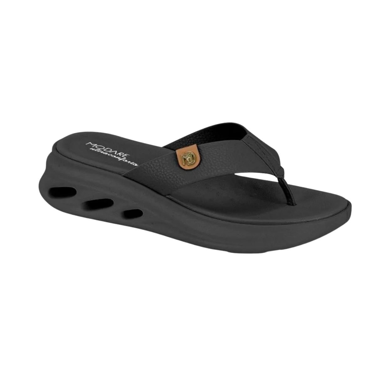 Tamanco Feminino Anabela Modare Preto Preto 2