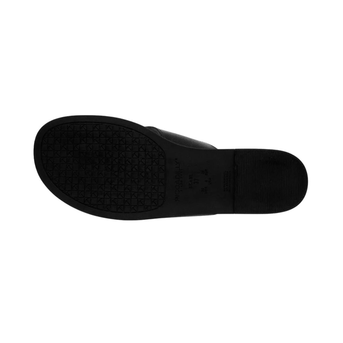 Tamanco Feminino Rasteiro Piccadilly Preto Preto 4
