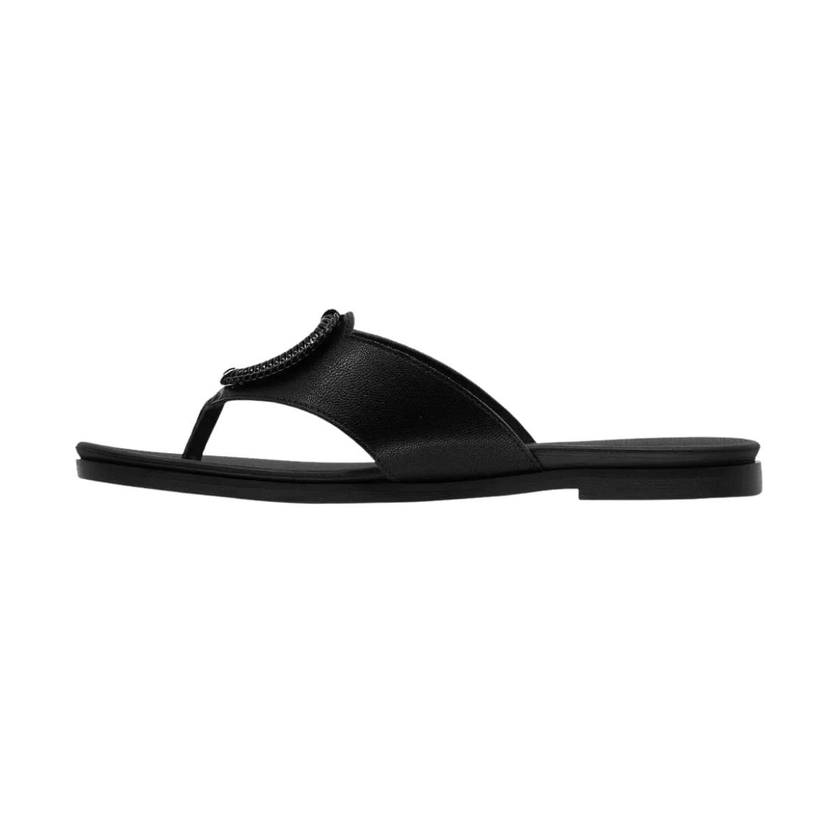 Tamanco Feminino Rasteiro Piccadilly Preto Preto 5