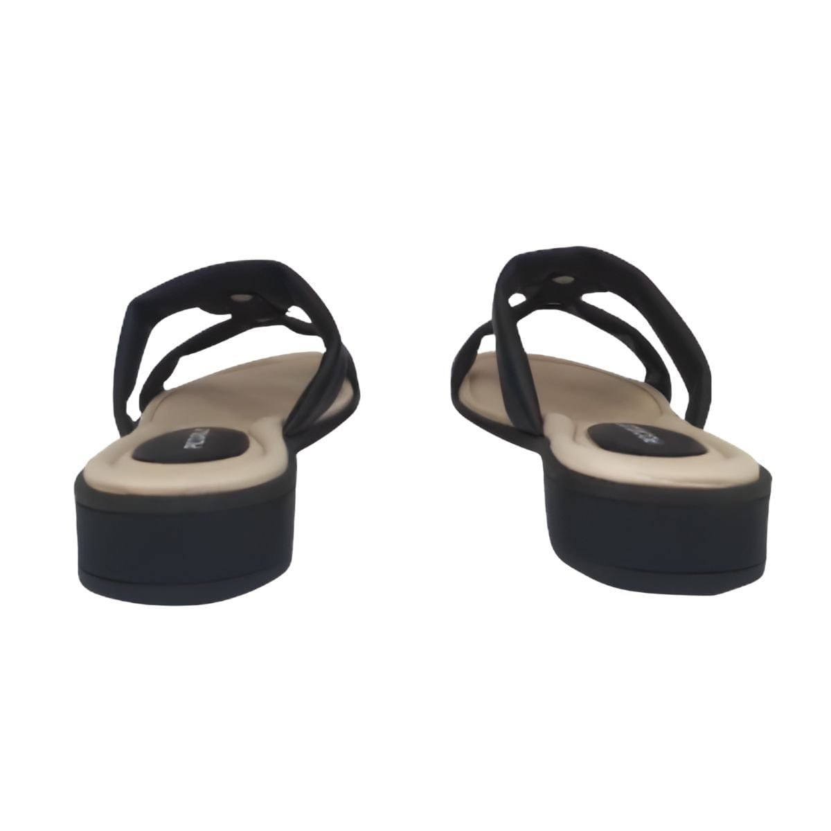 Tamanco Feminino Salto Baixo Grosso Piccadilly Preto Preto 6