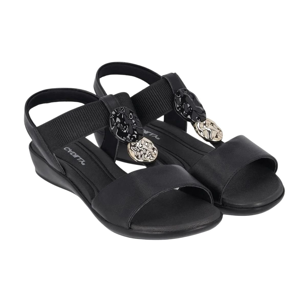 Tamanco Feminino Anabela Piccadilly Preto Preto 2