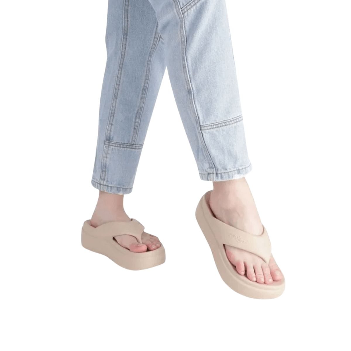 Tamanco Feminino Anabela Piccadilly Marshmallow Bege Bege 6