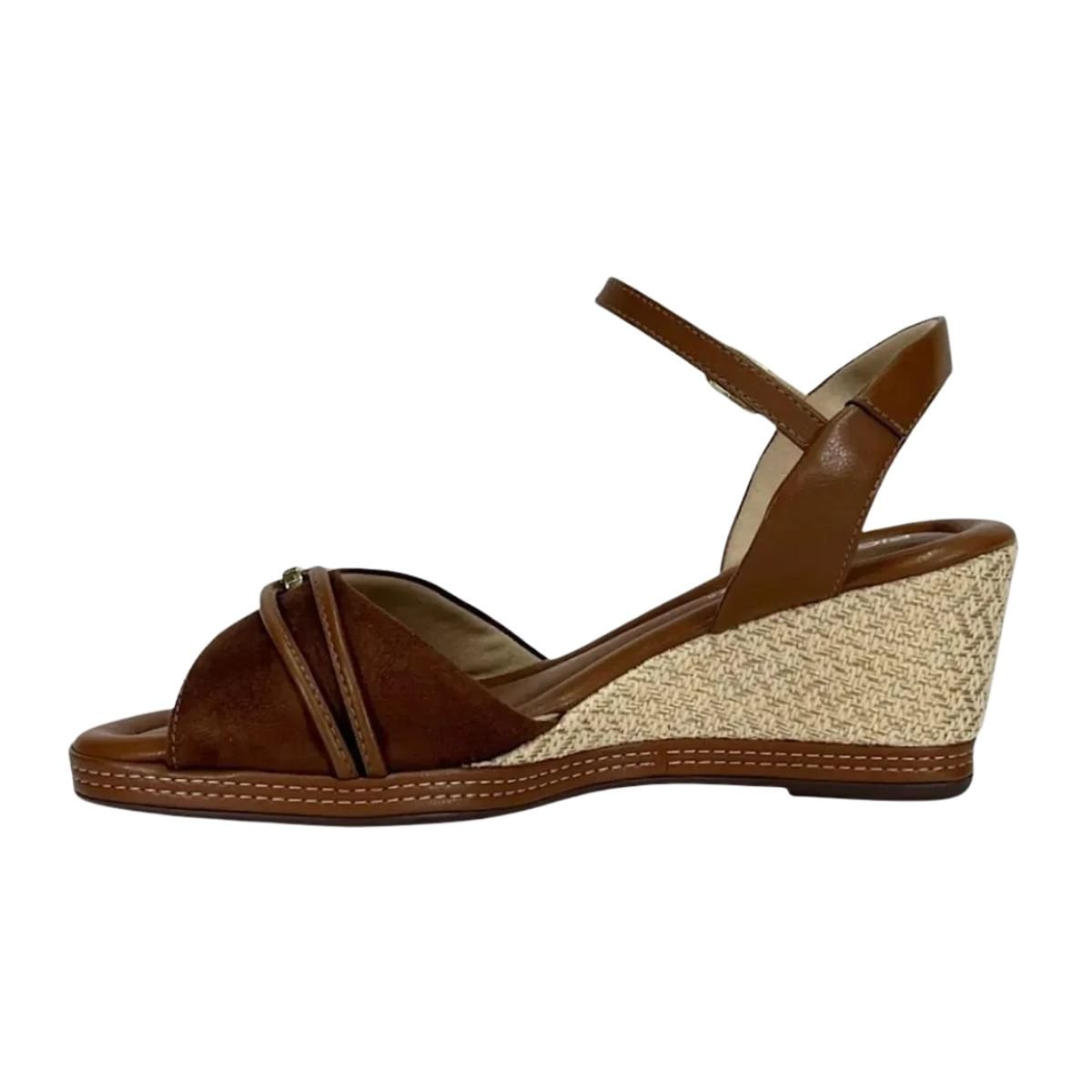 Sandália Feminina Anabela Piccadilly Marrom Marrom 5