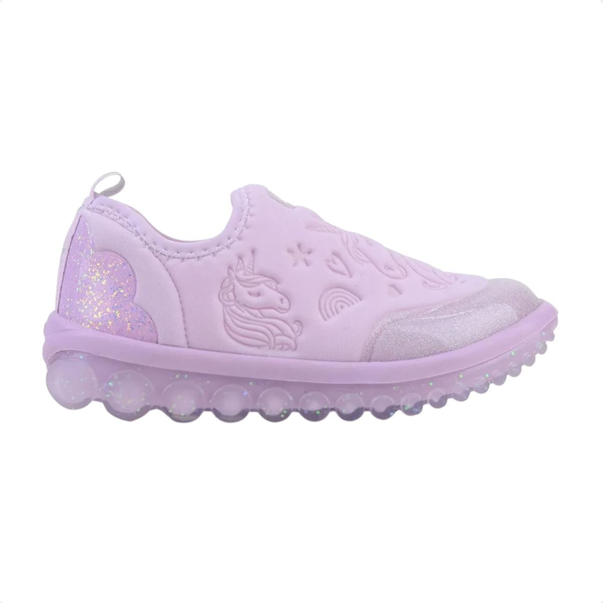 Tênis Casual Infantil Bibi Unicórnio Roller Lilás