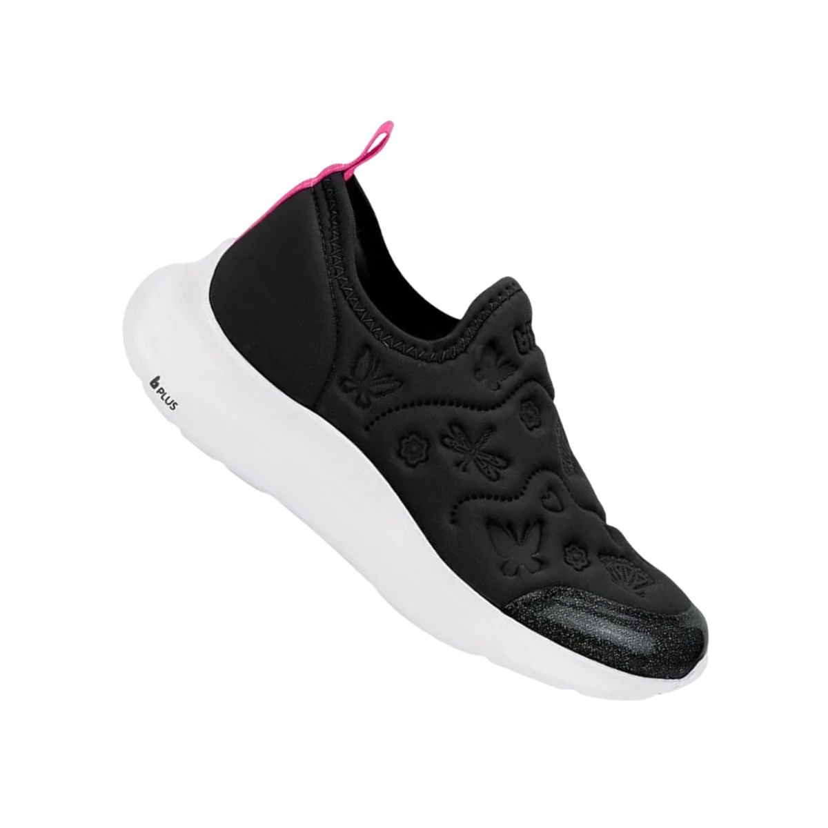 Tênis Corrida Menina Infantil Bibi Action Preto Preto 6