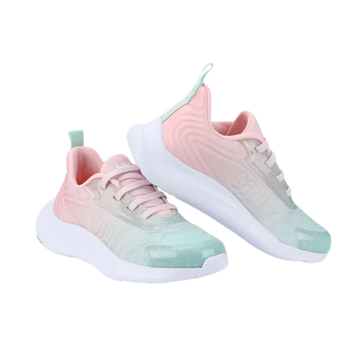 Tênis Corrida Infantil Menina Bibi Action Rosa Multicores 3