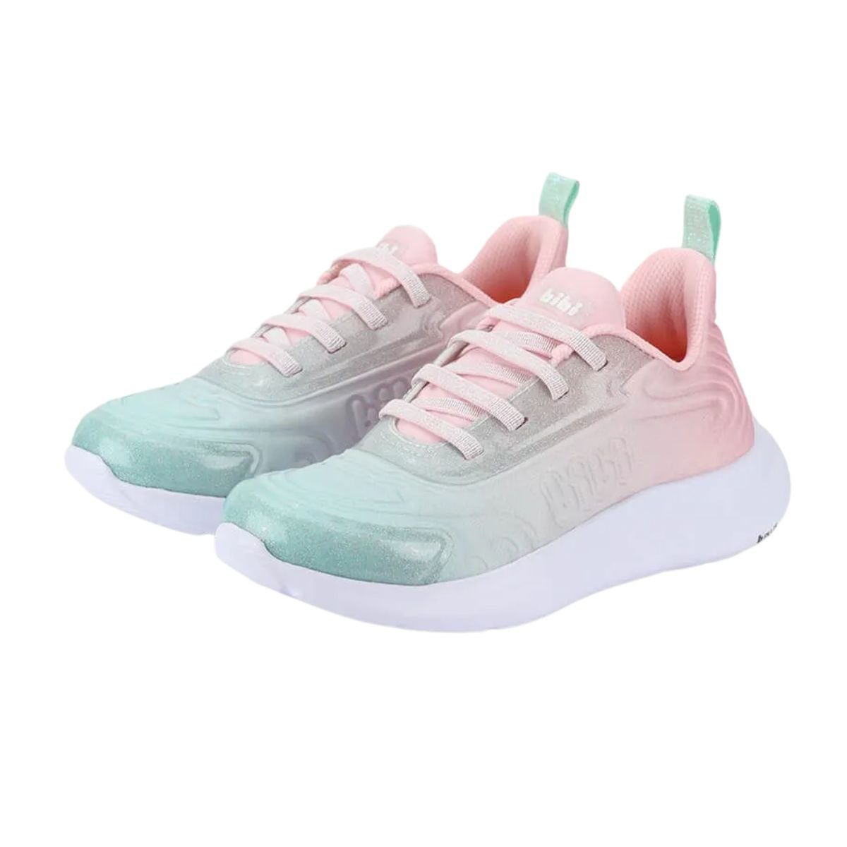 Tênis Corrida Infantil Menina Bibi Action Rosa Multicores 5